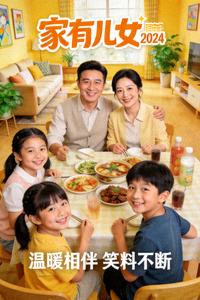 家庭剧《家有儿女2024》海报，现代家庭温馨喜剧